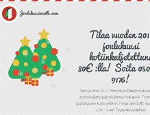 Tablet Screenshot of joulukuusiovelle.com